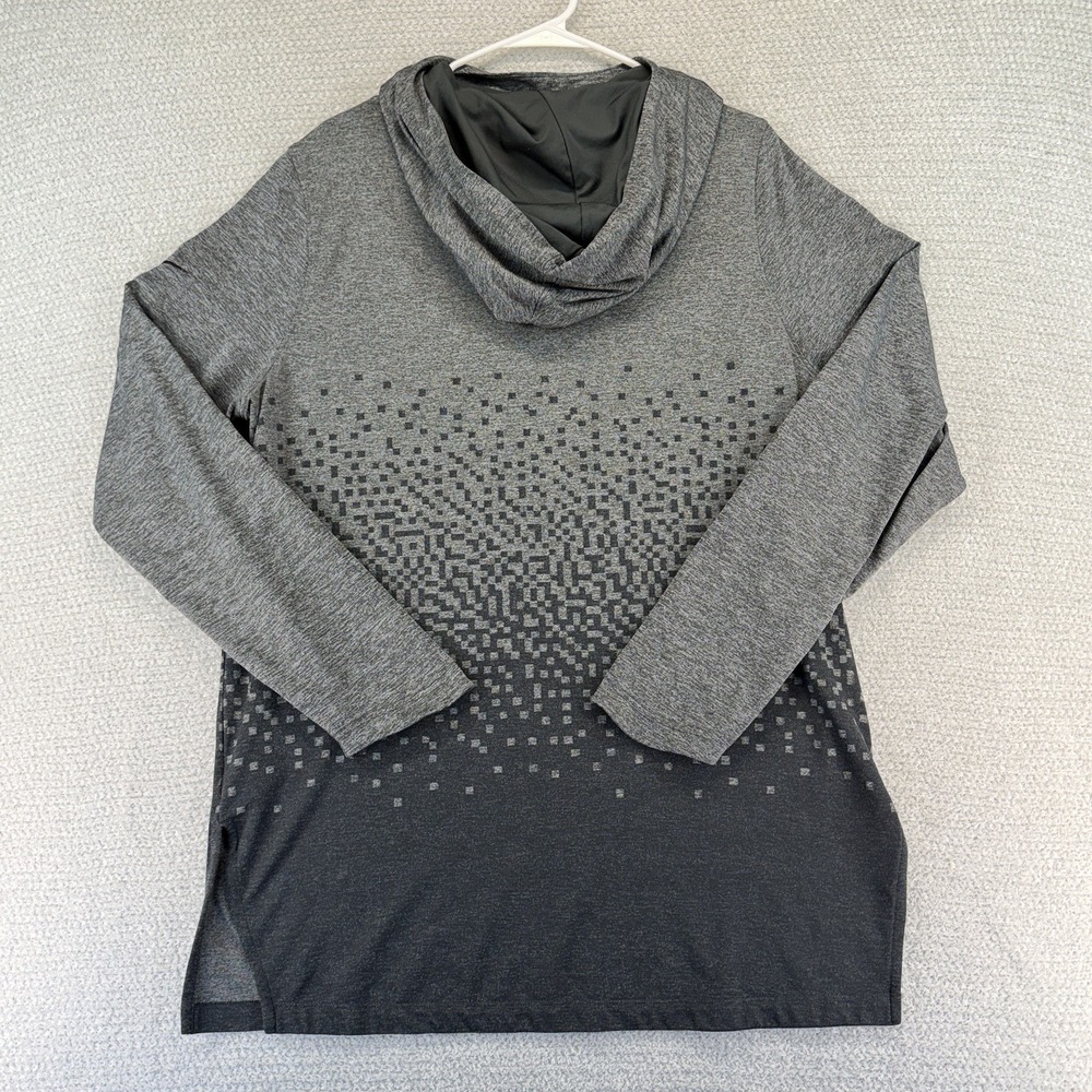 Nike Lebron MVP Hooded Shooter Shirt Mens Large Gray Long Sleeve Performance Gym - Picture 6 of 16